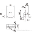 Aluminum alloy door and window lock seat